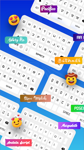 Stylish Keyboard Typing Letter Screen 3