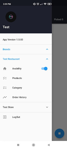 Android application Munchies Partner screenshort