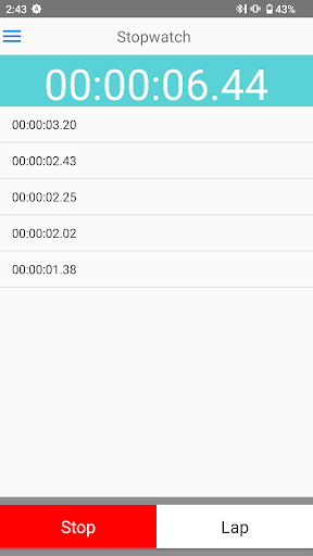Stopwatch Screen 2
