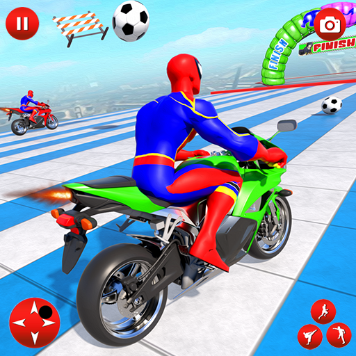 Superhero Mega Ramp Bike Games 1.19 screenshots 17