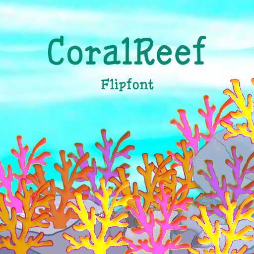 GFCoralReef™ Latin Flipfont logo