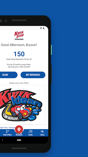 Kwik Stop Rewards App Screen 2