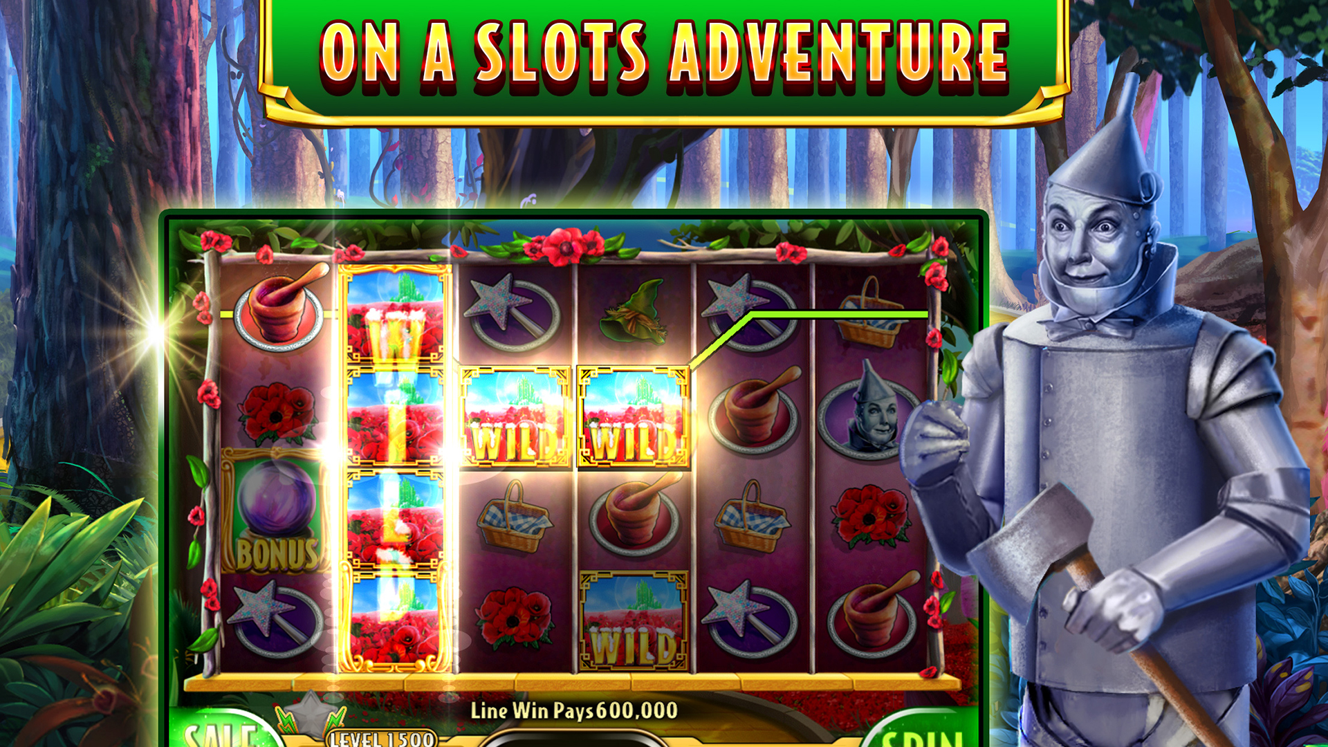 Android application Wizard of Oz Slots Games screenshort