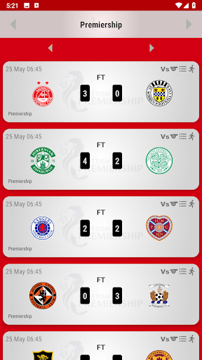 Aberdeen FC Fan App Screen 3