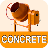 Concrete calculator - cement:sand:gravel:water icon