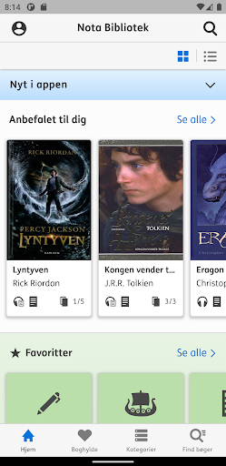 Android application Nota Bibliotek 2.0 screenshort