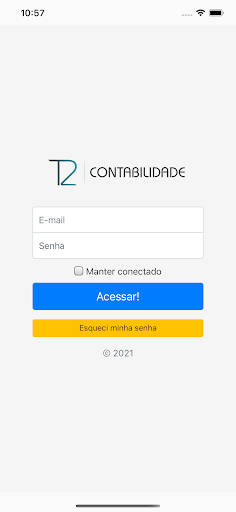 Android application T2 Contabilidade screenshort