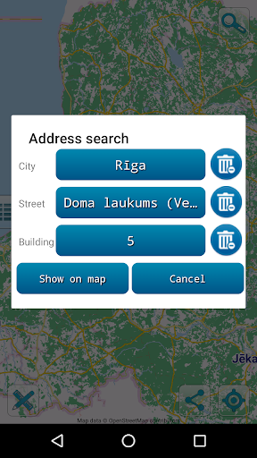Map of Latvia offline Screen 3