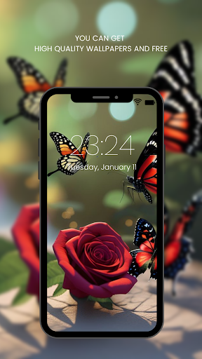 Screenshot of Red Rose Wallpapers Flowers