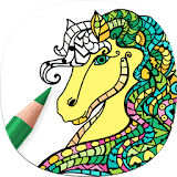 Horse Coloring Book for Adults icon