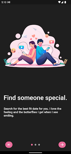 Android application Instant Match screenshort