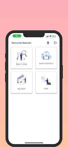 Android application Volunteer Management System screenshort
