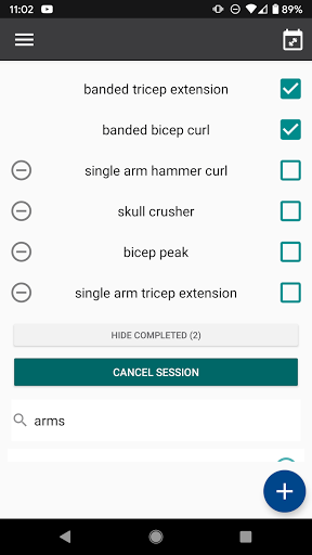 Android application Overload: Progressive Fitness screenshort
