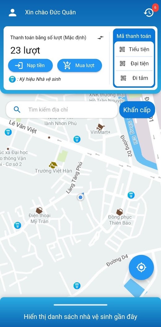 Android application DVCI Quận 1 screenshot