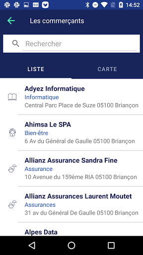 Echo-chèques Screen 2