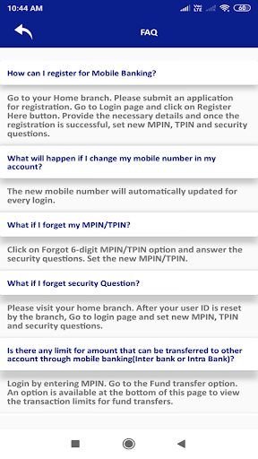 Android application KBS Mobile Banking screenshort
