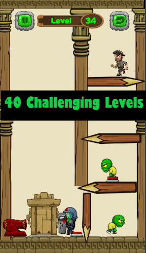 Android application Zombie : Pull the Pin screenshort