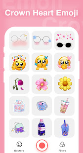 Crown Heart Emoji live Filters 7 APK screenshots 2