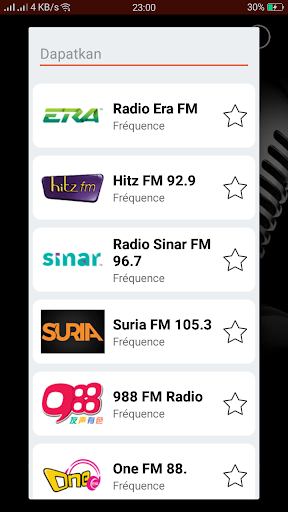 Android application Radio Malaysia screenshort