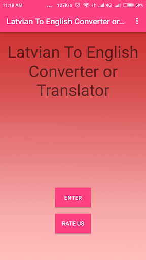 Android application Latvian To English Converter screenshort