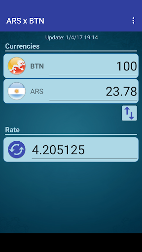 Arg. Peso x Bhutanese Ngultrum Screen 2