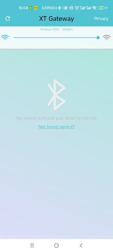 Android application XtGateway screenshort