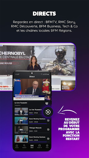 RMC BFM Play - Android TV Screen 2