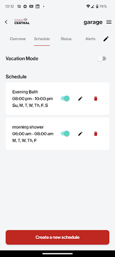 Rinnai Central Screen 2