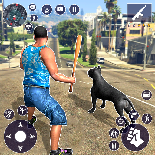 City gangster real crime games logo