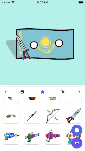 Android application Countryballs Stickers screenshort