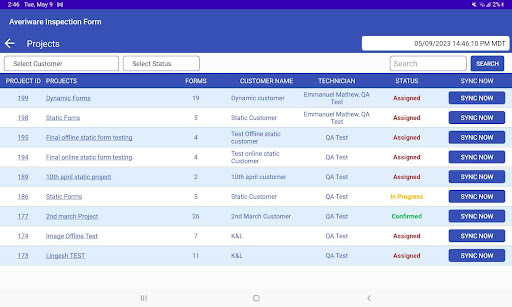 Averiware Forms Screen 3