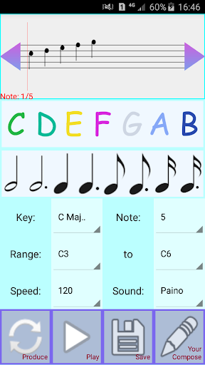 Android application Composing - Melody Generator screenshort
