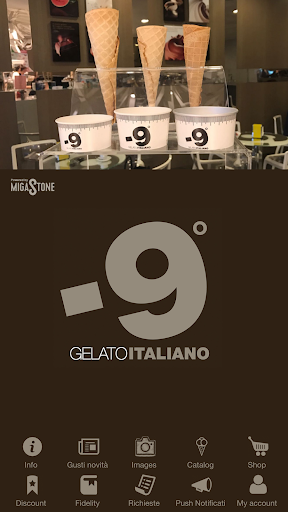 Android application -9° Gelato Stabio screenshort