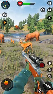 野生の鹿の動物の狩猟ゲーム