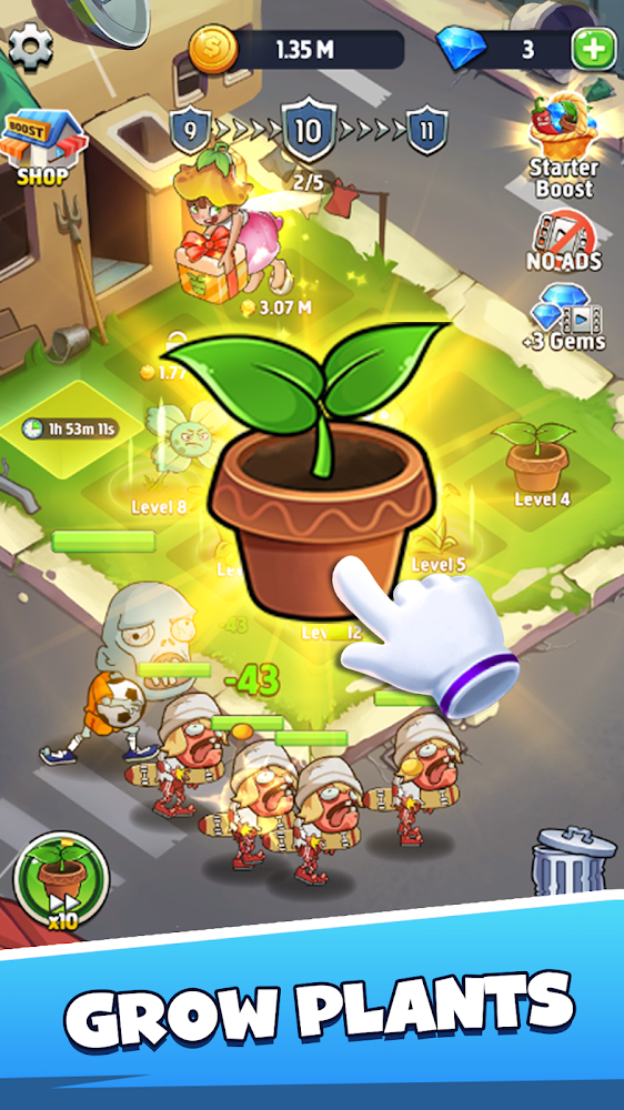 Merge Plants – Monster Defense (Mod Money)