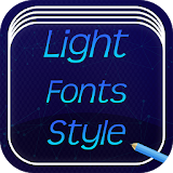 Light Fonts Style Free icon