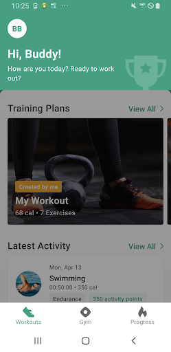 Android application MAPET Training screenshort