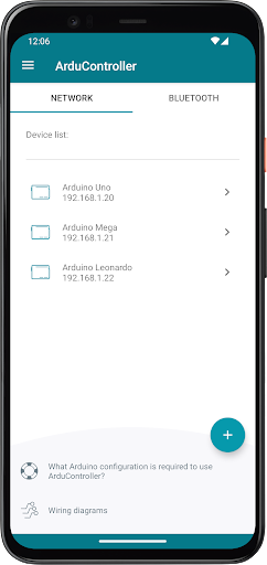Android application ArduController screenshort