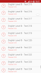 screenshot of English Level Test