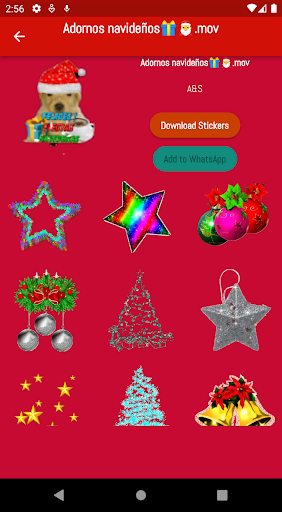 Christmas Stickers Screen 3