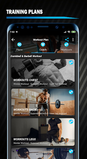 Dumbbell & Barbell Workout PRO Screen 2
