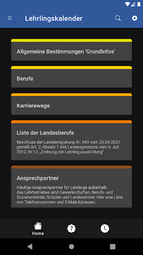 AFI Lehrlingskalender Screen 2