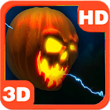 Lightning Halloween Pumpkin 3D icon