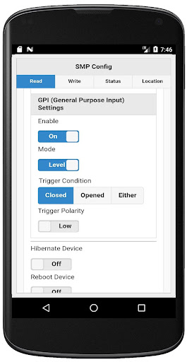 Zenseio Device Configuration Screen 3