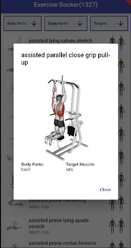 Exercise Booker Screen 3