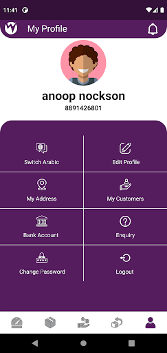 Android application Wassalha Delivery Services screenshort