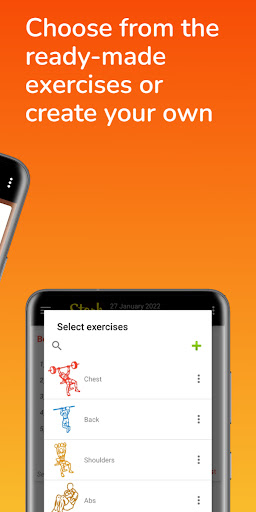 Stark Workout Log Screen 2