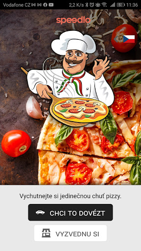 Android application Pizzerie Xenie screenshort