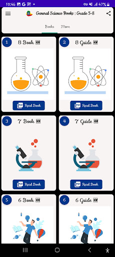 Android application General Science: Grade 5 - 8 screenshort