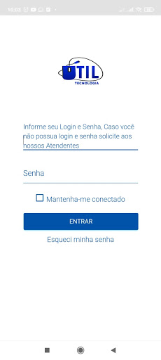 Android application Util Tecnologia - Clientes screenshort